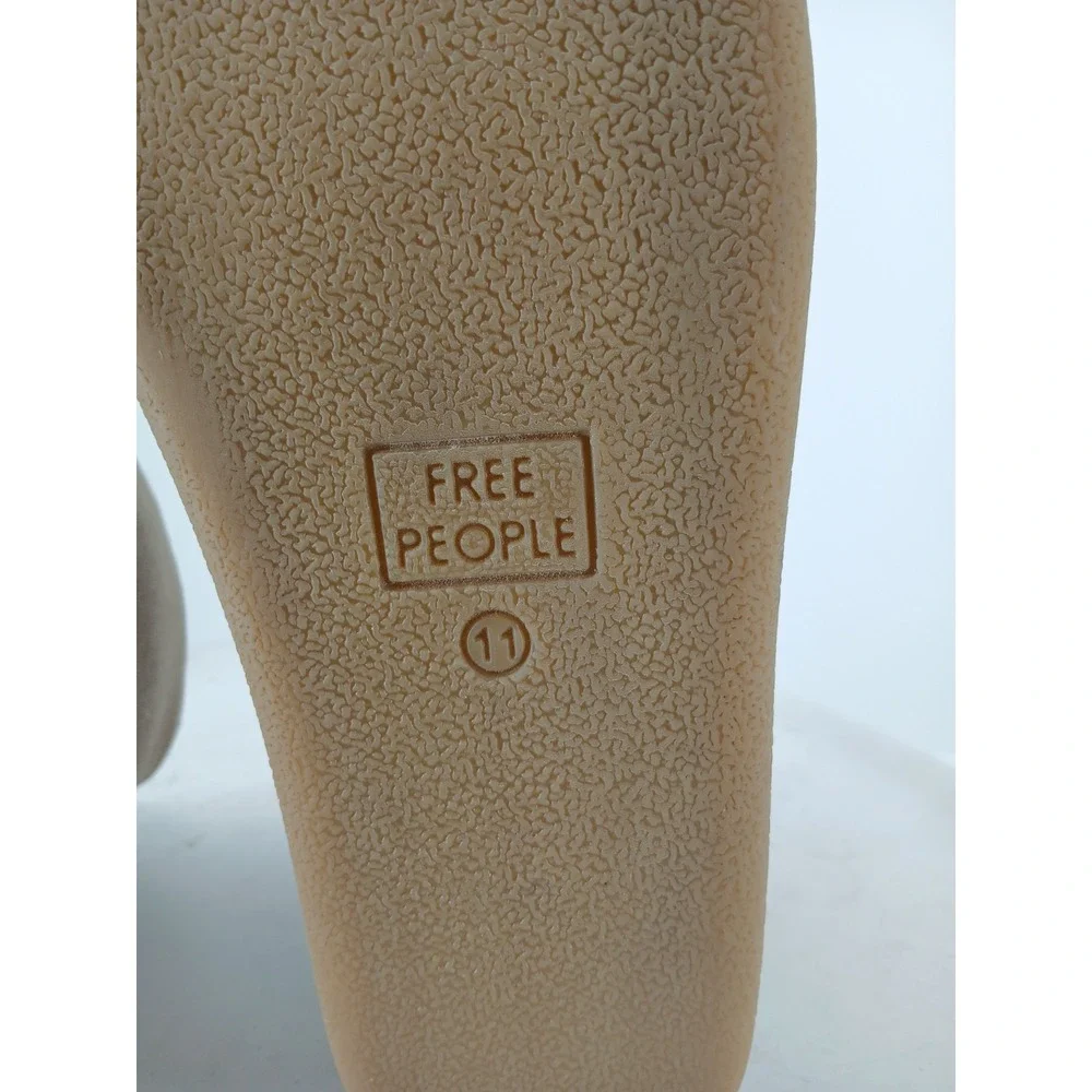 FREE PEOPLE Snowdrop Micro Shearling Boot Womens 11M Tan Suede NEW DB5